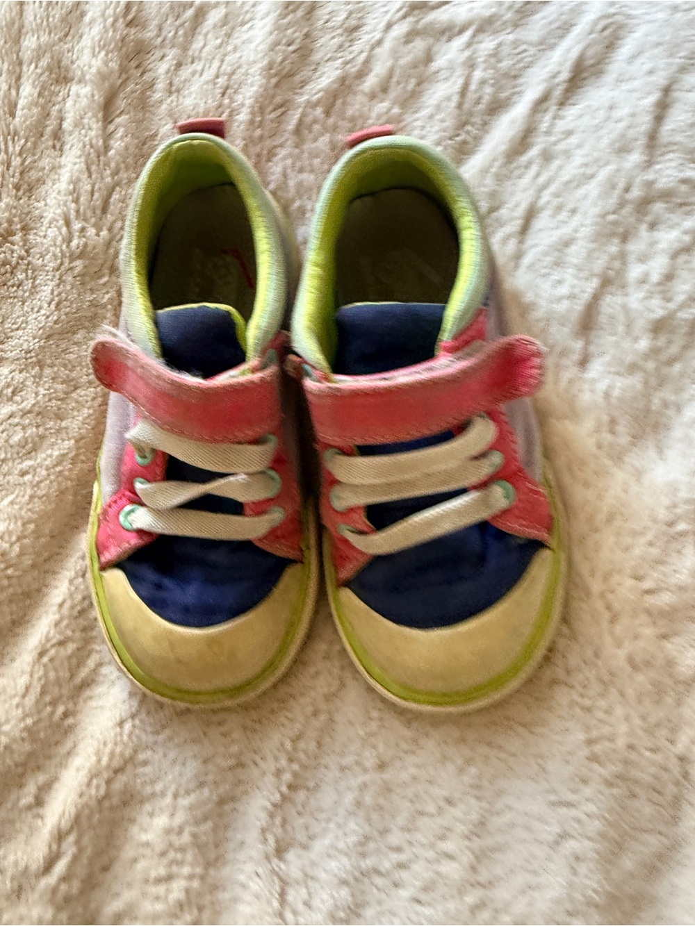 See Kai Run Pink, Blue & Lime Kids Sneakers